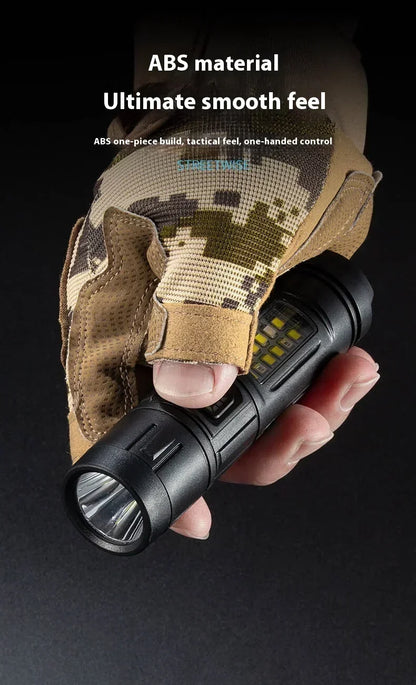 High Power Rechargeable LED Flashlight Strong Torch with Battery for Fishing Hunting Camping Lantern