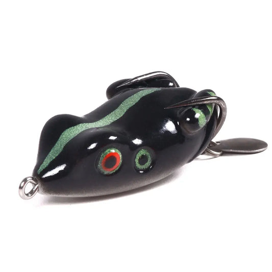 Soft Frog Lure with Spinner Blade