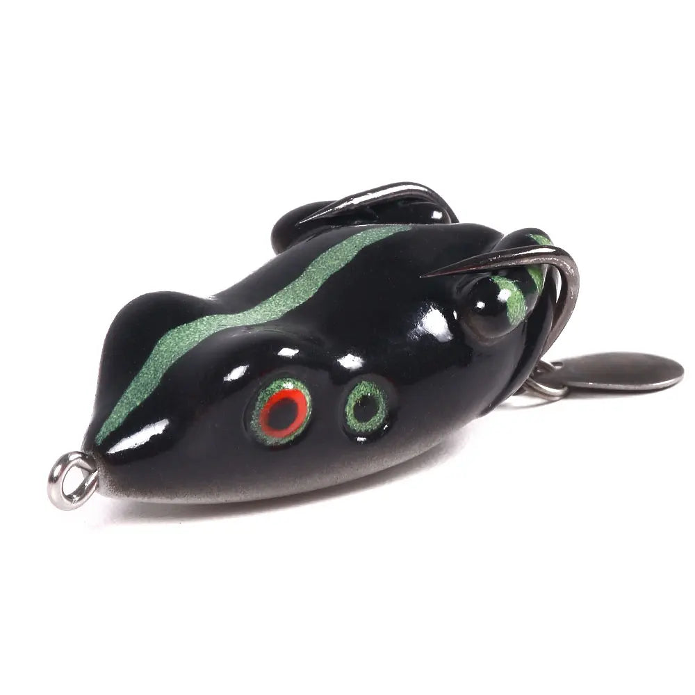 Soft Frog Lure with Spinner Blade