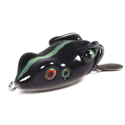Soft Frog Lure with Spinner Blade