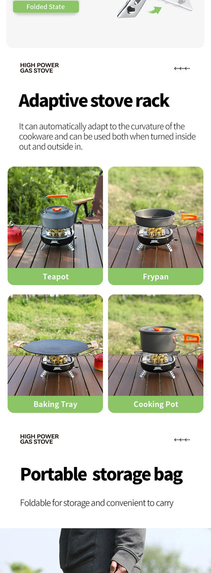 BRS-207/BRS-203 Outdoor Seven Star Stove Three Star Stove Portable Folding Gas Stove Fierce Stove