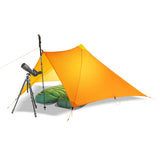 FLAME'S CREED TrailStar Minaret Ultra-light Portable Spire 2 Man Shelter Camping Tent 20D Silicone Coated for Hiking