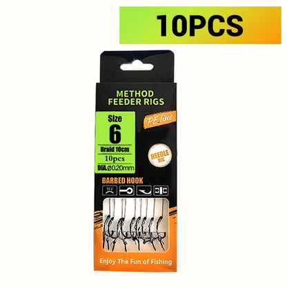Pre-Tied Carp Hair Rigs (Sizes 6-12)