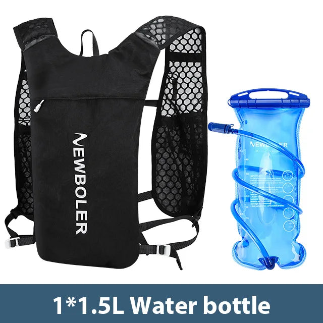 NEWBOLER Breathable Hydration Vest Trail Running Backpacks Lightweight Cycling Run Jogging Marathon Backpack Riding Climbing Bag
