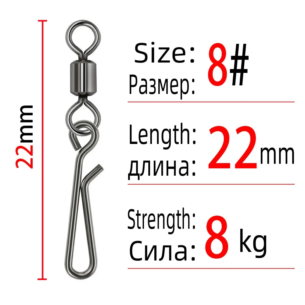 Rolling Swivel Snaps (10-50 Pack)