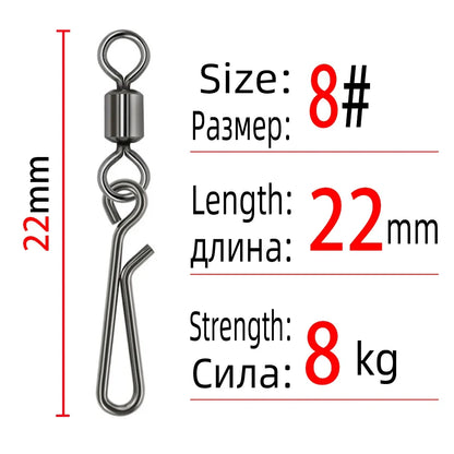 Rolling Swivel Snaps (10-50 Pack)