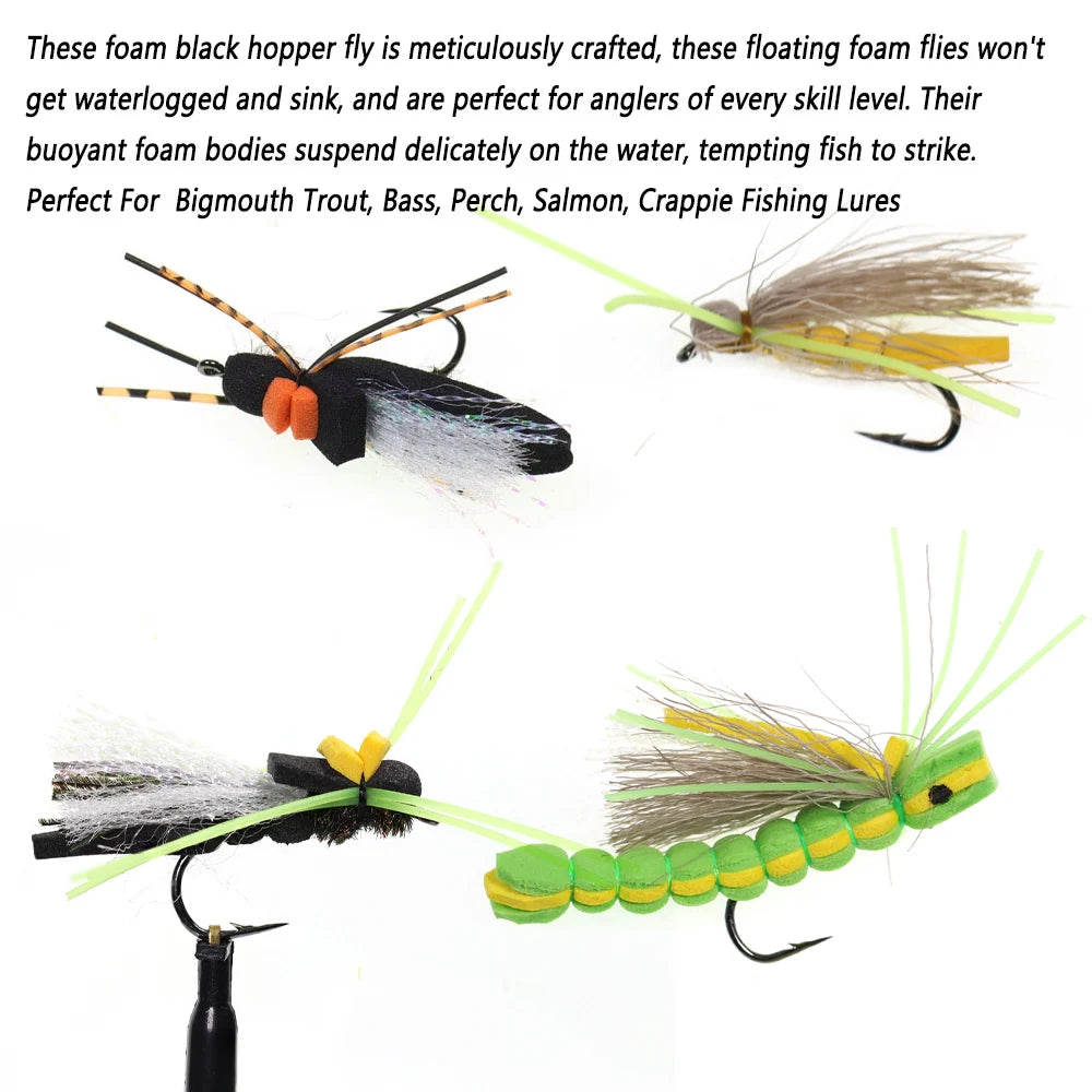 Bimoo Madam Spider Foam Hopper Flies (4 Pack)