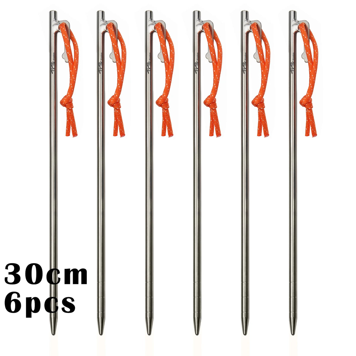 TiTo Titanium Alloy Tent Pegs Outdoor Camping Tent Nail Anti-bending Heavy Duty Canopy Titanium Tent Stake 20/24/30/35/40cm