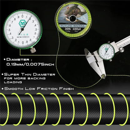 MAXIMUMCATCH Braided Fly Backing 100-300 Yds
