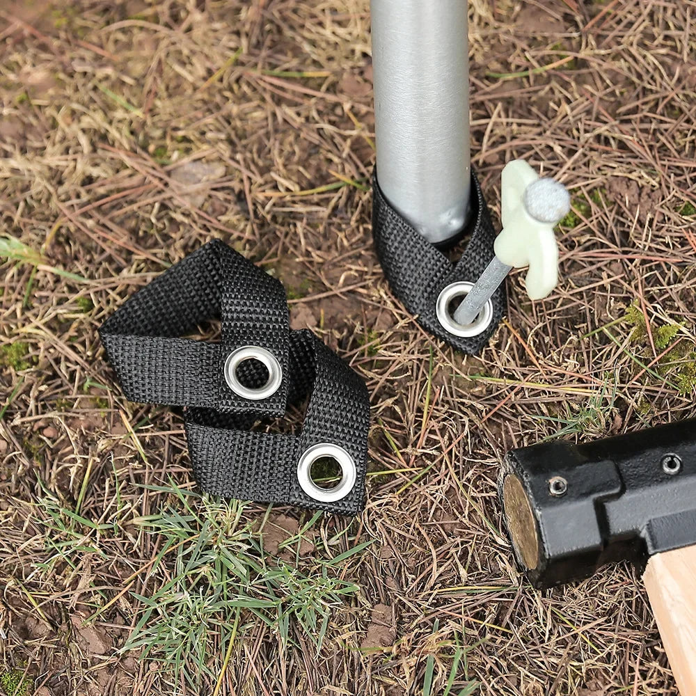 5pcs Outdoor Canopy Pole Fixing Buckle Camping Pole Holder Tent Awning Accessories Webbing Buckle Fixing Buckle Multitool