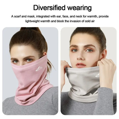 Men Women Winter Sports Bandana Running Dralon Thermal Neck Warmer Ski Hiking Cycling Riding Snowboard Scarf Windproof Headgear