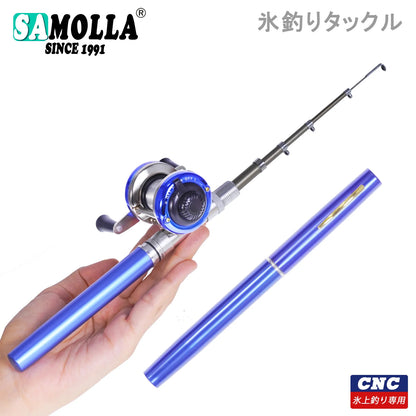 Telescopic Pen Ice Fishing Rod and Reel Combo