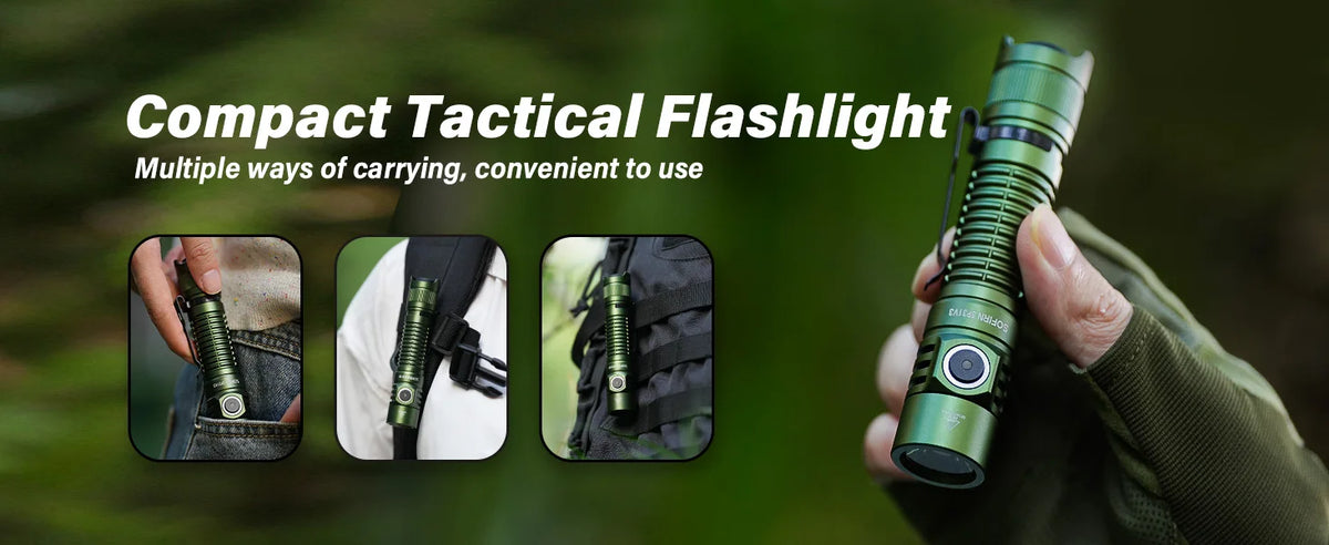 Sofirn SP31 V3.0 Powerful Tactical Flashlight SST40/519A 2000lm 18650 LED Torch USB C Rechargeable Light Lamp with Dual Switch