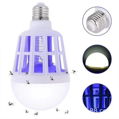 1/5PCS Electric Mosquito Zappers Killer Fly Trap Electronic Light Bulb Lamp Home Backyard Indoor Outdoor Mosquito Killer Lamp