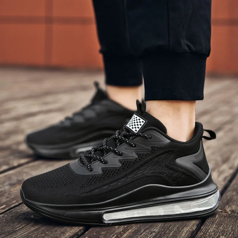 Men’s Running Shoes – Casual Sports Sneakers with Air Cushion & Breathable Soft Soles (Lightweight Spring/Autumn Fashion)