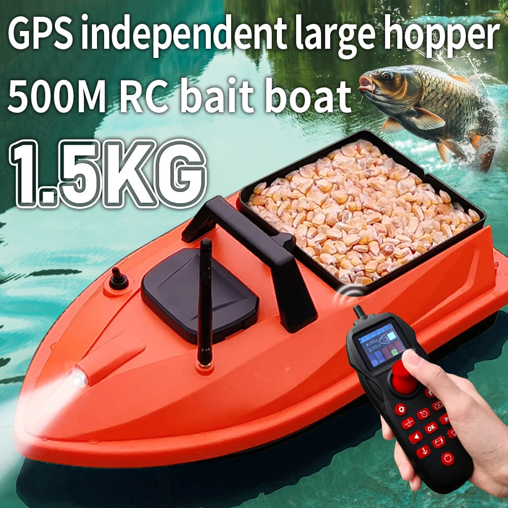 GPS Smart Bait Boat with 24 Saved Fishing Spots & Auto-Return
