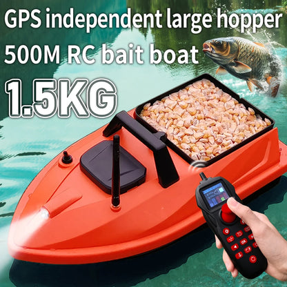 GPS Smart Bait Boat with 24 Saved Fishing Spots & Auto-Return