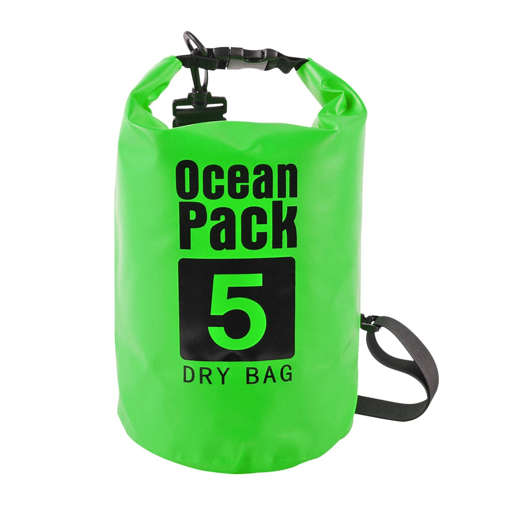 2L 3L 5L 10L 15L Waterproof Dry Bag Swimming Bag Foldable Beach Storage Pack Kayaking Rafting River Trekking Floating Water Sack