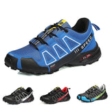 Men’s All-Terrain Hiking Shoes – Breathable Mesh Outdoor Sports Sneakers (Non-Slip, Wear-Resistant, Cycling & Trekking)