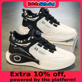 Men’s Outdoor Sneakers with Rotating Buckle – Non-Slip, Durable & Comfy Lace-Up Sports Shoes