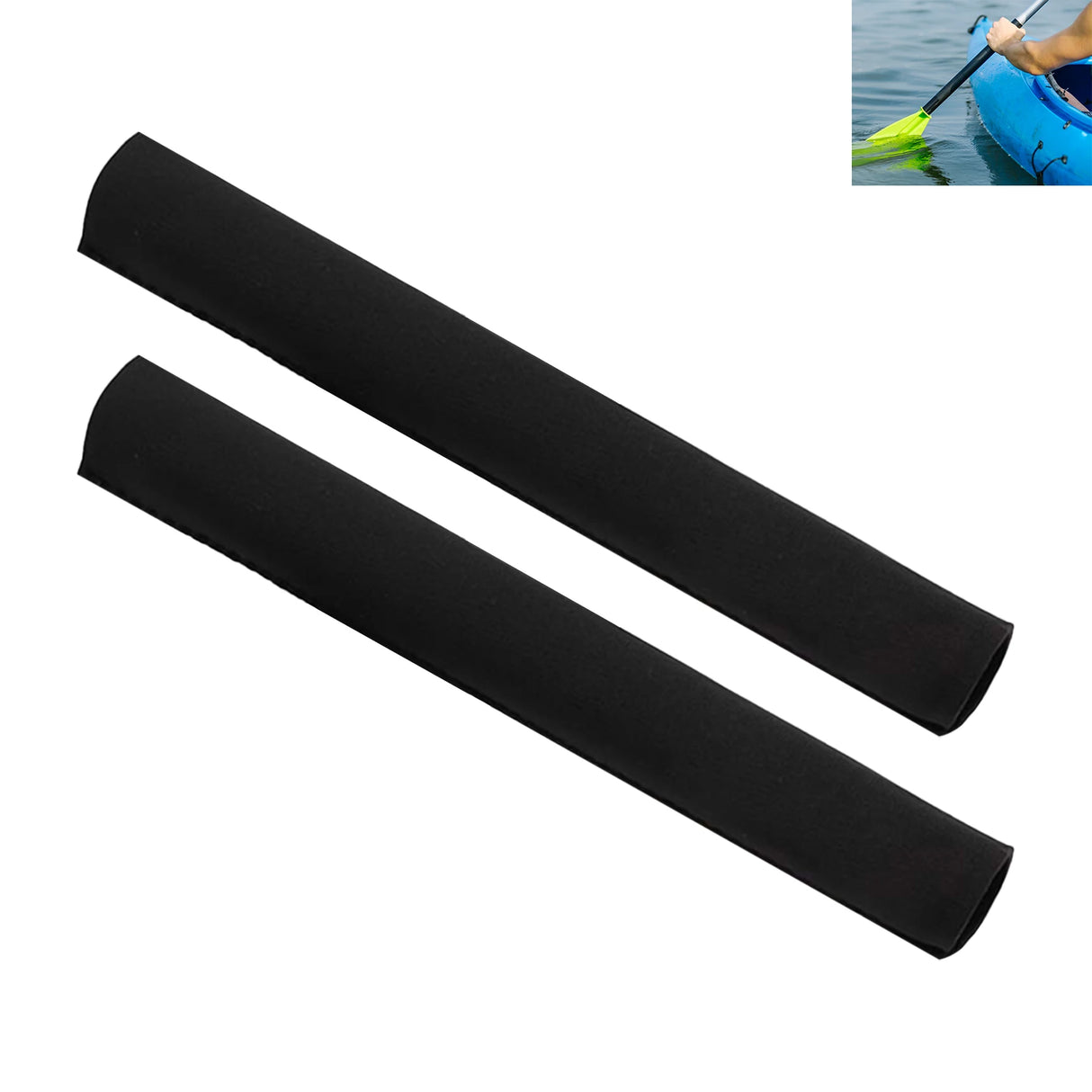1 Pair Kayak Paddle Grips – Non-Slip Soft Protectors for Canoe & Oar Handles
