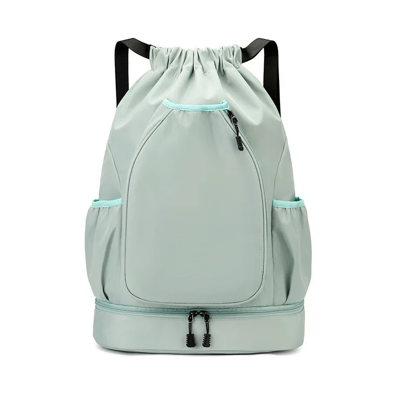 Custom logo outdoor Drawstring Sports Backpack Large Capacity badmintonta bag personality customization waterproof Nylon backpac
