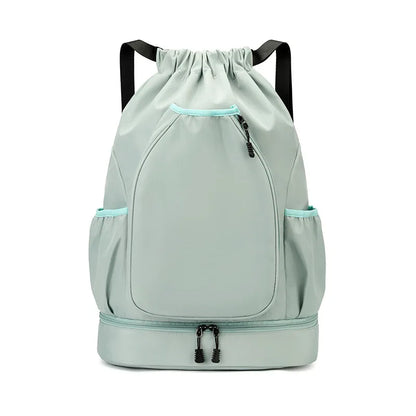 Custom logo outdoor Drawstring Sports Backpack Large Capacity badmintonta bag personality customization waterproof Nylon backpac