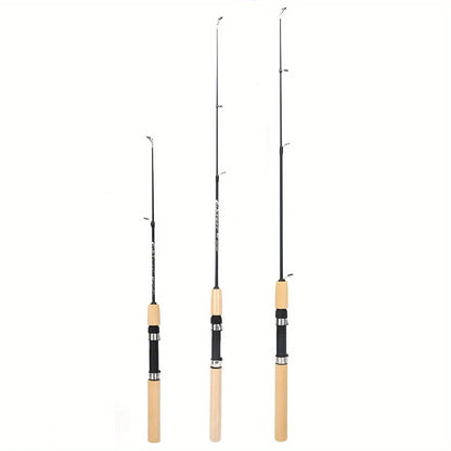 Mini Telescopic Ice Fishing Rod Portable Carbon Fiber River Shrimp Carp Fishing Pole for Winter Fish Rods Tackle 60/80/100cm