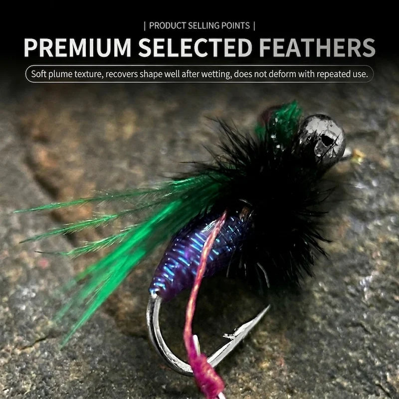 Rattlesnake Twin Hook Mosquito Dry Flies
