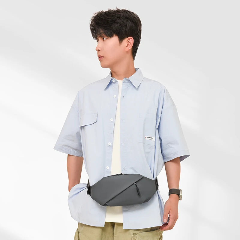 Men Minimalist Outdoor Sports Running Jogging Waist Bag Man Waterproof Fanny Pack Stylish Cross Body Belt Bag Waist Bag for Men