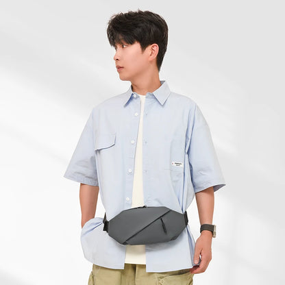 Men Minimalist Outdoor Sports Running Jogging Waist Bag Man Waterproof Fanny Pack Stylish Cross Body Belt Bag Waist Bag for Men
