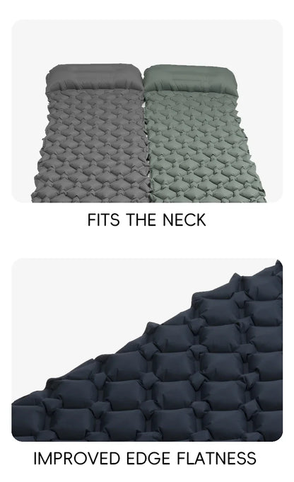 TARKA Inflatable Camping Mats Air Mattress With Pillow Outdoor Tourist Sleeping Pad Self-Inflating Mattress For Hiking Climbing