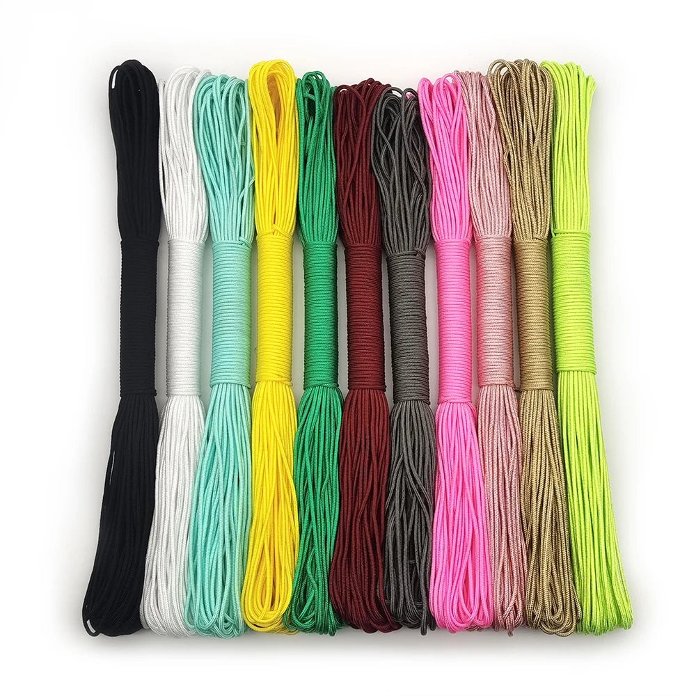 Paracord Assortment – 1mm to 5mm, Random Color Packs
