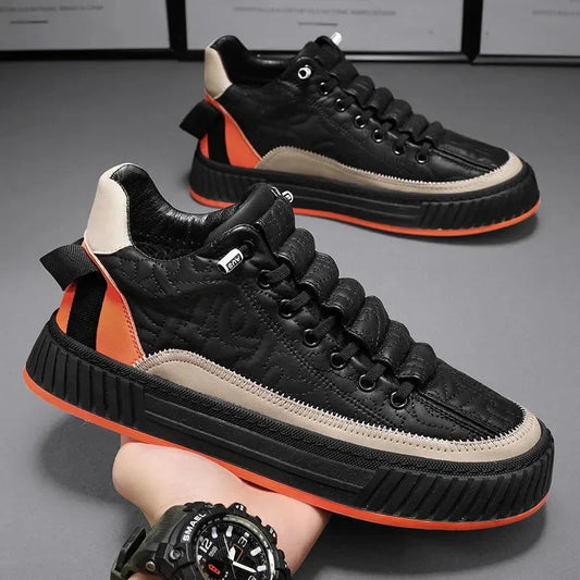 Men’s Platform Sneakers 2025 – Vulcanized Casual Running Shoes for Men (Large Sizes 39-46)