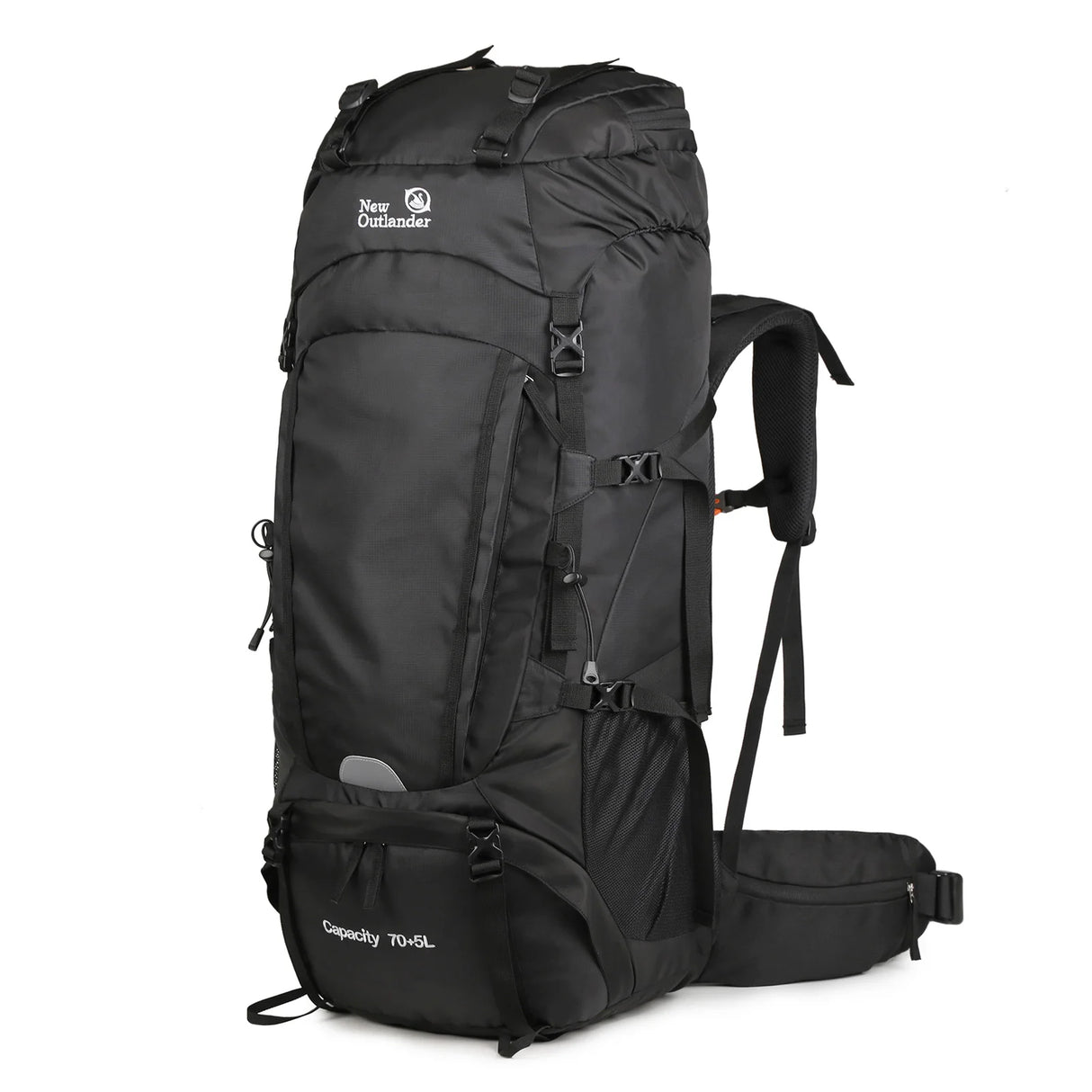 Traveling Backpacking Backpack 75L Hiking Backpack Large Capacity Camping Backpack with Rain Cover Shoes Warehouse Backpack