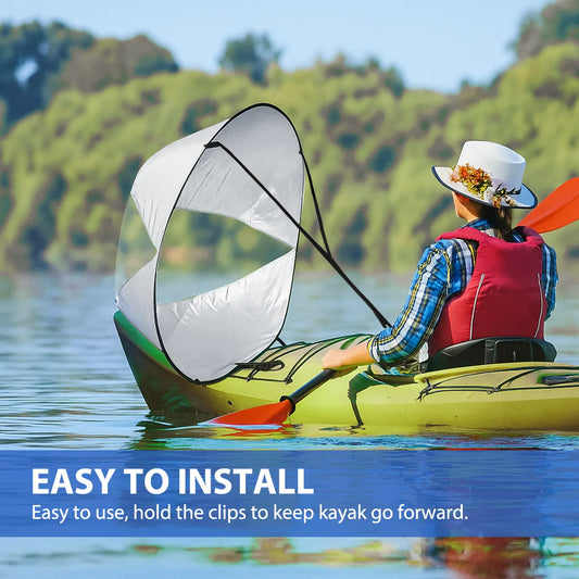 42" SUP Board Surf Wind Sail – Foldable Kayak & Surfboard Paddle Sail for Water Sports (5 Colors)