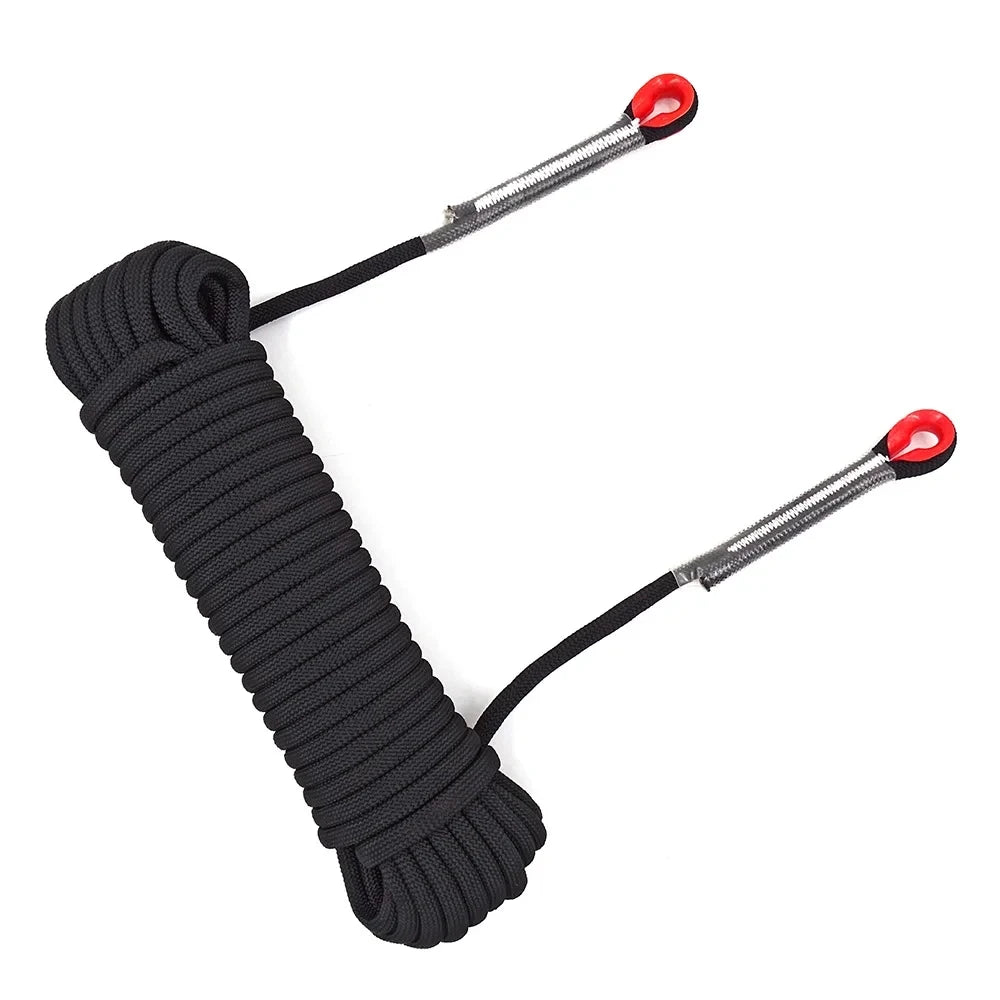 8mm Safety Life Rope Climbing Rope Static Rock Mountaineering Rope Outdoor Survival Fire Escape Car Rescue 10m 20m 30m 40m