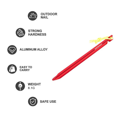 Widesea Camping 4pc/set Tent Pegs Stakes Nails for Hard Snow Floor Outdoor Accessories Shelter Equipment Supplies Hiking Tourist