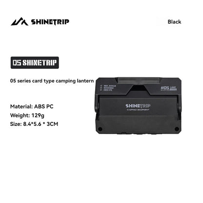 ShineTrip 05 Series Card style Camping Light Atmosphere Lighting Outdoor Hiking Convenient Camping Light Multi purpose Light