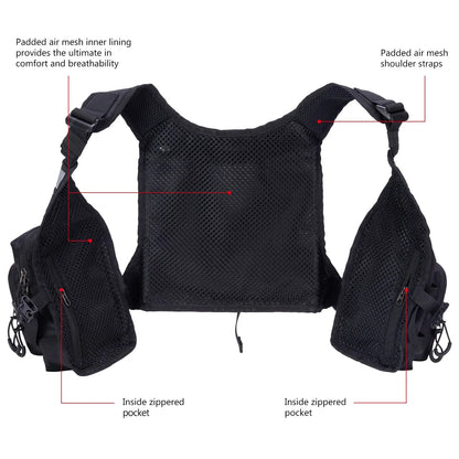 Bassdash FV08 Ultralight Fly Fishing Vest Pack