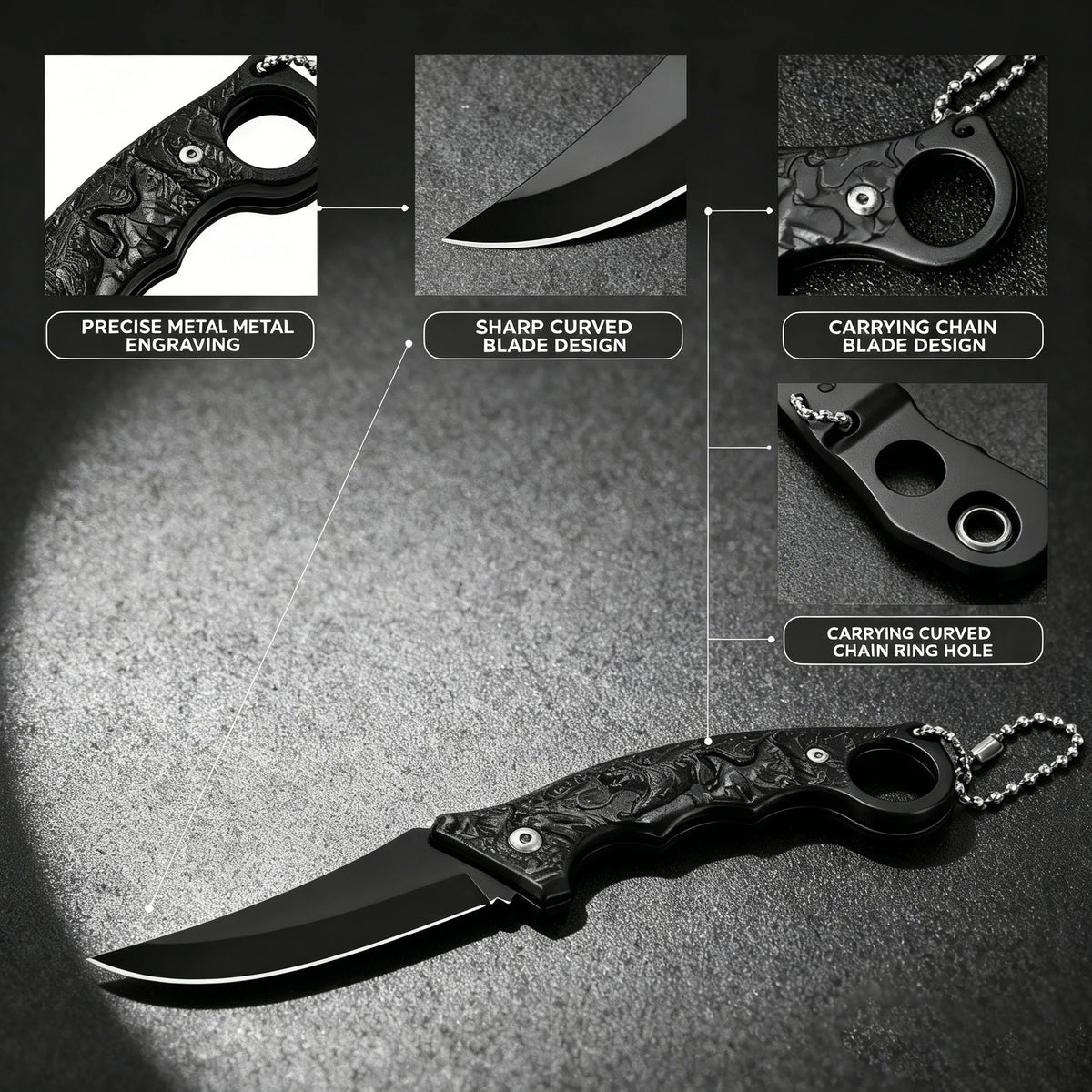 Folding Knife Outdoor Pocket Knife Steel Blade,tiger Motif Handle High Quality EDC Camping Knife Hiking Fishing Outdoor Tool
