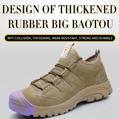 Men’s Safety Shoes – Impact & Puncture Resistant, Breathable Lightweight Non-Slip Work Sneakers