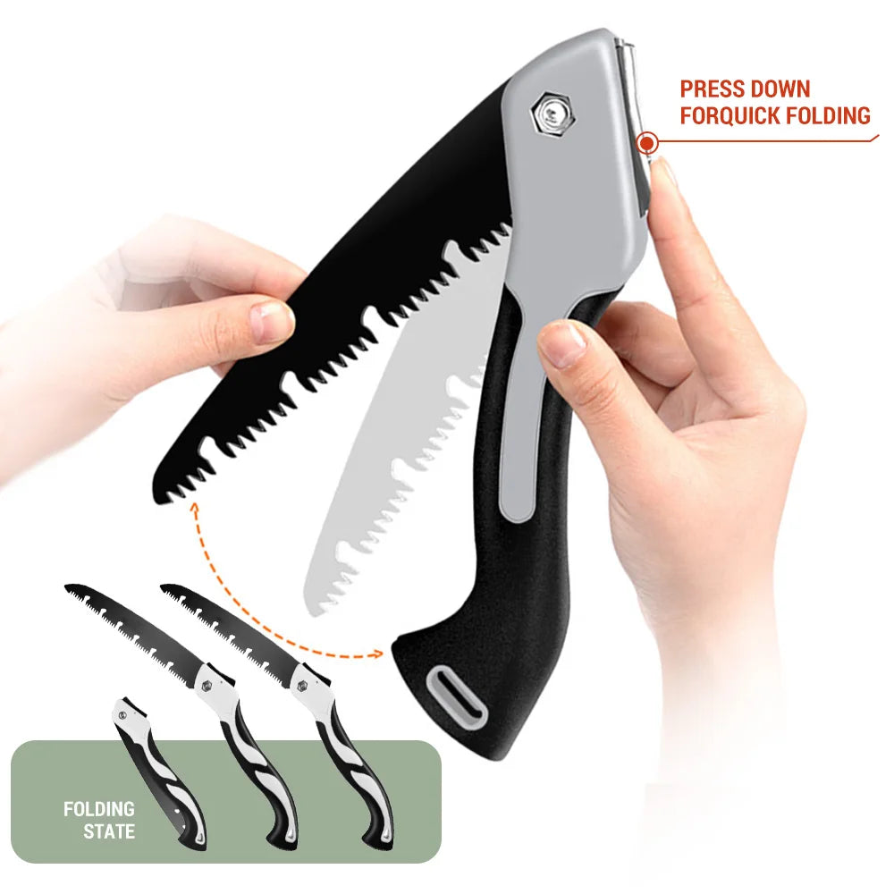 AIRAJ Folding Saw Woodworking Folding hacksaw Multifunction Cutting Wood Sharp Camping Garden Prunch Saw Tree Chopper Hand Tools
