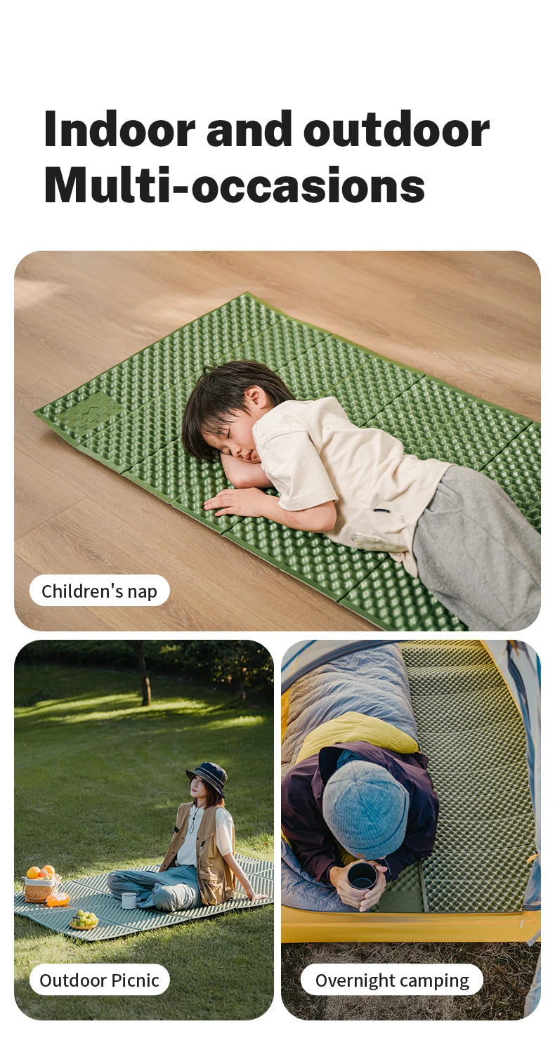Naturehike 2024 New Camping Mat Winter Warm Moisture Proof Ultralight Sleeping Pad 4 Season Widen Hiking Travel 1-2 Person Mats