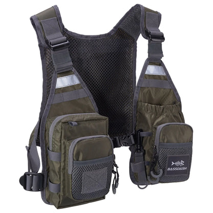 Bassdash FV08 Ultralight Fly Fishing Vest Pack