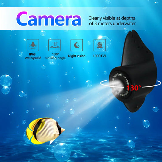 HD Underwater Fishing Camera with Video Recording & Night Vision