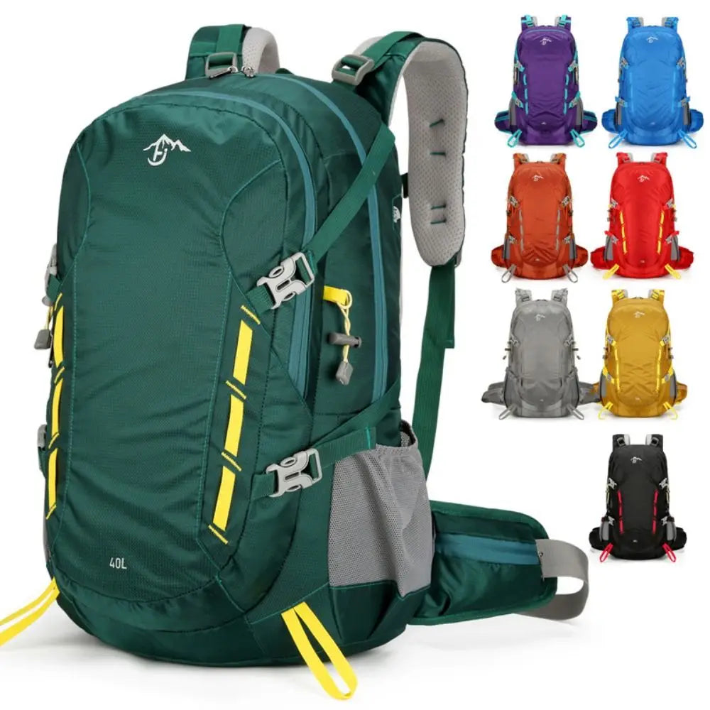 40L Mountaineering Backpack Large Capacity Stitching Sports Knapsack Waterproof Multi-Color Hiking Backpacks Outdoor Sports