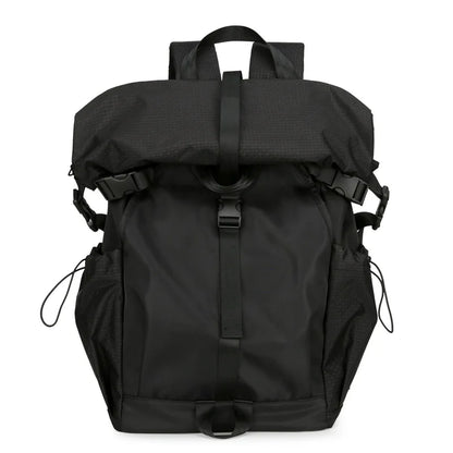 Sports Outdoor Mountaineering Ride Backpack Folding Roll-up Shoulder Bag Men's Functional Travel Male College Student Schoolbag