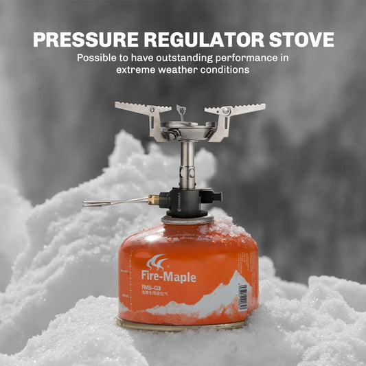 Fire-Maple Greenpeak Ⅱ Pressure-regulator Gas Stove with Piezo Integrated Backpacking Stove Windproof Hiking Trekking Camping