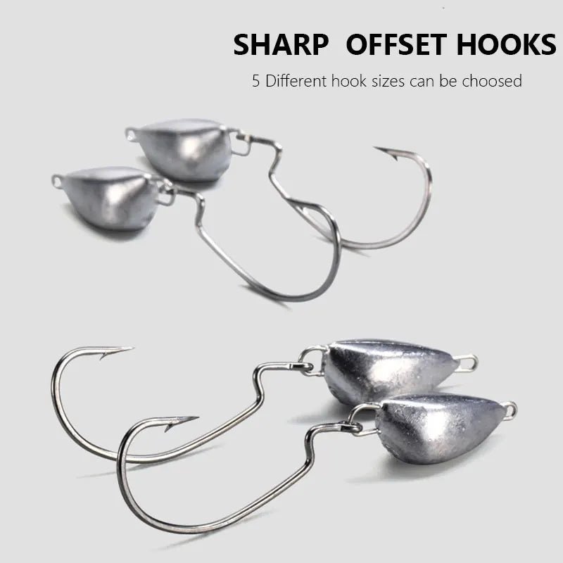 Bullet Jig Head Sinkers with Swivel (5 Pack)